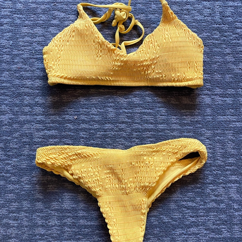 sun yellow bikini, good condition